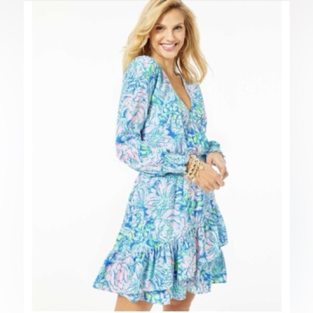 Lilly Pulitzer Cristiana In Full Bloom Dress SZ 10